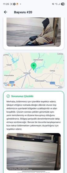 Yapay zeka çözüm açıklaması ve kanıt fotoğrafı